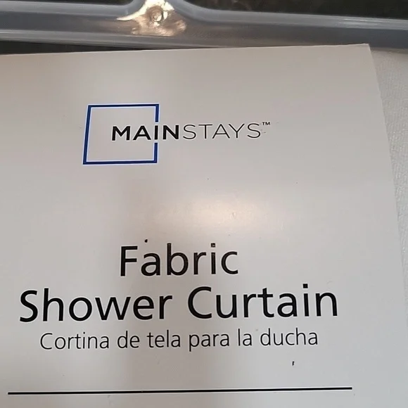 NWT Fabric White Striped Shower Curtain 72"in x 72" - Picture 6 of 8